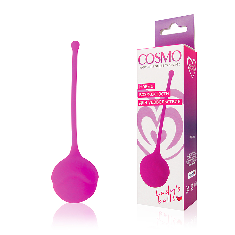 Вагинальные шарики COSMO, цвет розовый D 38