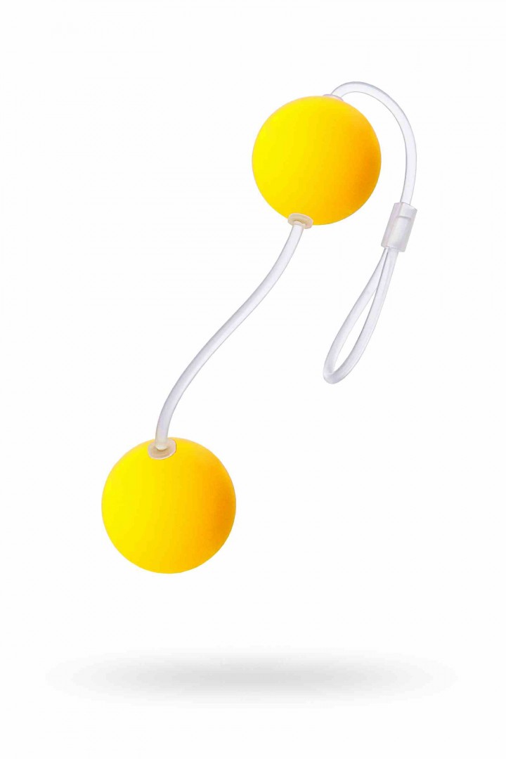 Вагинальные шарики Sexus Funny Five ABS пластик Желтый  3 см