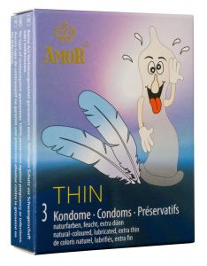 Презервативы Amor Thin супертонкие 3 шт в пачке