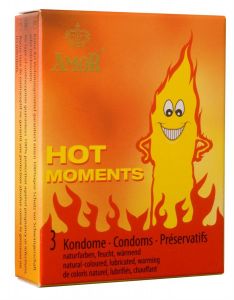 Презервативы Amor Hot Moments возбуждающие 3 шт в пачке