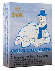 Презервативы Amor Cold с охлаждающим эффектом 3 шт в пачке